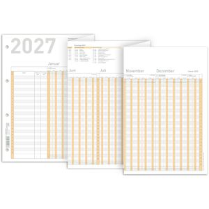RNK Urlaubsplaner 2910/27, Jahr 2027, faltbar, 100 x 29,7 cm, für 26 Mitarbeiter