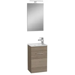 VitrA Mia Badmöbel-Set mit Waschtisch, Spiegel und Beleuchtung 39x61x28 cm Cordoba MIASET40C