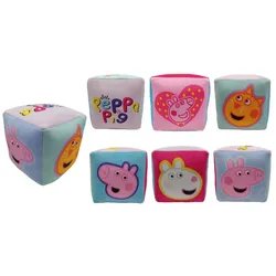 COFI 1453 Peppa Pig Würfelkissen Gemütliches Kuschelkissen für kleine Fans