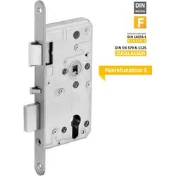WILKA selbstverriegelndes FH-Anti-Panik-Einsteckschloss 5495, Panik E, F24x235/6...