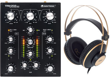 Omnitronic TRM-202 MK3 HP Bundle