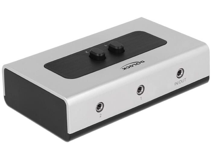 DeLOCK Umschalter Klinke 3,5 mm 2 Port manuell bidirektional 87699
