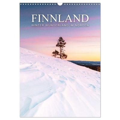 Finnland - Winter Wunderland (Wandkalender 2027 DIN A3 hoch), CALVENDO Monatskalender