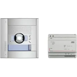 Bticino, Klingel + Türsprechanlage, Unterputz-Türstation SFERA Allmetal mit optimierter 5 Megapixel Weitwinkel-Farbkamera (Kabelgebunden)