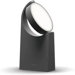 Philips LED Wegeleuchte Mimosa 7W in anthrazit IP44 - mit beweglichem Kopf und neutralweißer Beleuchtung