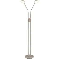 Globo, Stehlampe, Stehleuchte 2x6,5w LED Cct (Silvio Sandfarben)