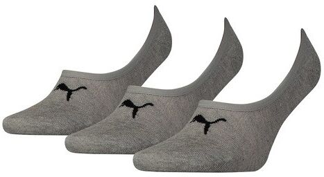 Puma Pack de 3 pares de calcetines Footie .  (35-38) Gris