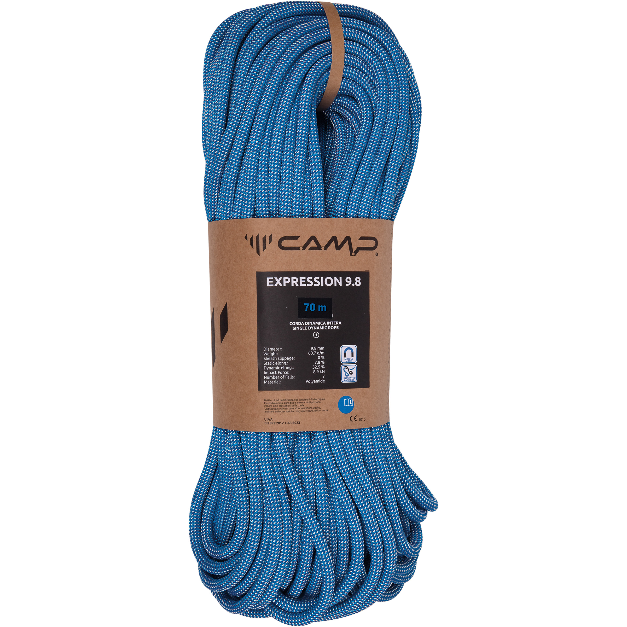 Camp Expression 9.8 Kletterseil Kletterseile blau Größe 40M Sportklettern