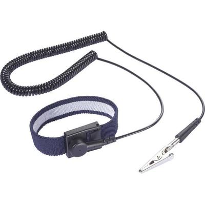 TRU COMPONENTS ESD-Handgelenkband 2.5m Druckknopf 10mm Bag