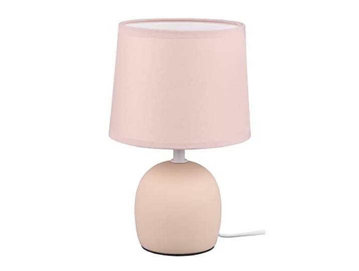 Trio Leuchten R50802644 Malu keramische tafellamp met lampenkap beige, hoogte 26 cm