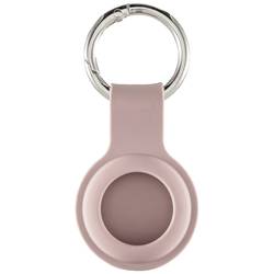 hama 00215627 Schlüsselanhänger Fantastic Feel für Apple AirTag, Silikon-Look, Nude