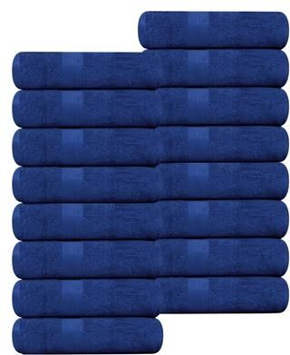 Ample Decor Plush Thick Highly Absorbent Cotton Bath Towels 30x54 Inch - 16 Piece