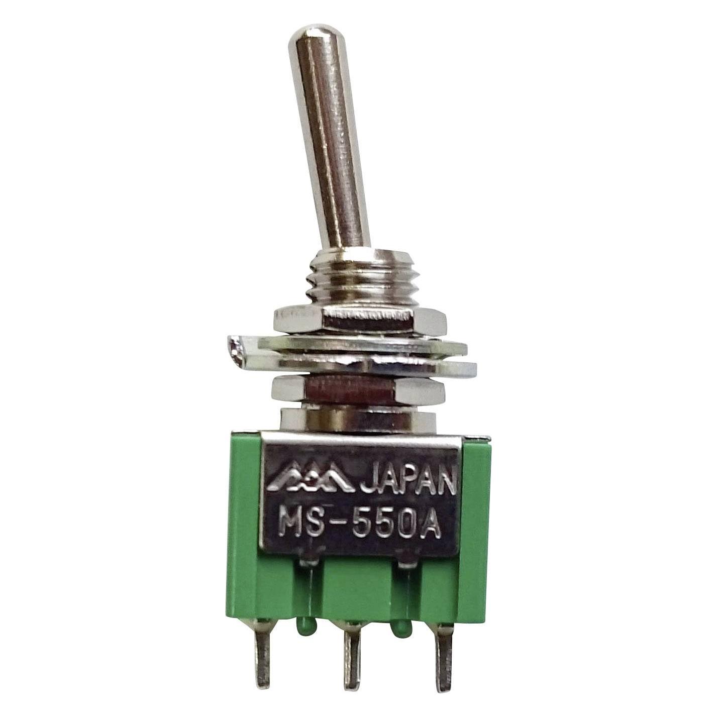 Tru Components 700541 MS-550F-B Kippschalter 250 V/AC 1.5 A 2 x Ein/Ein rastend (700541)