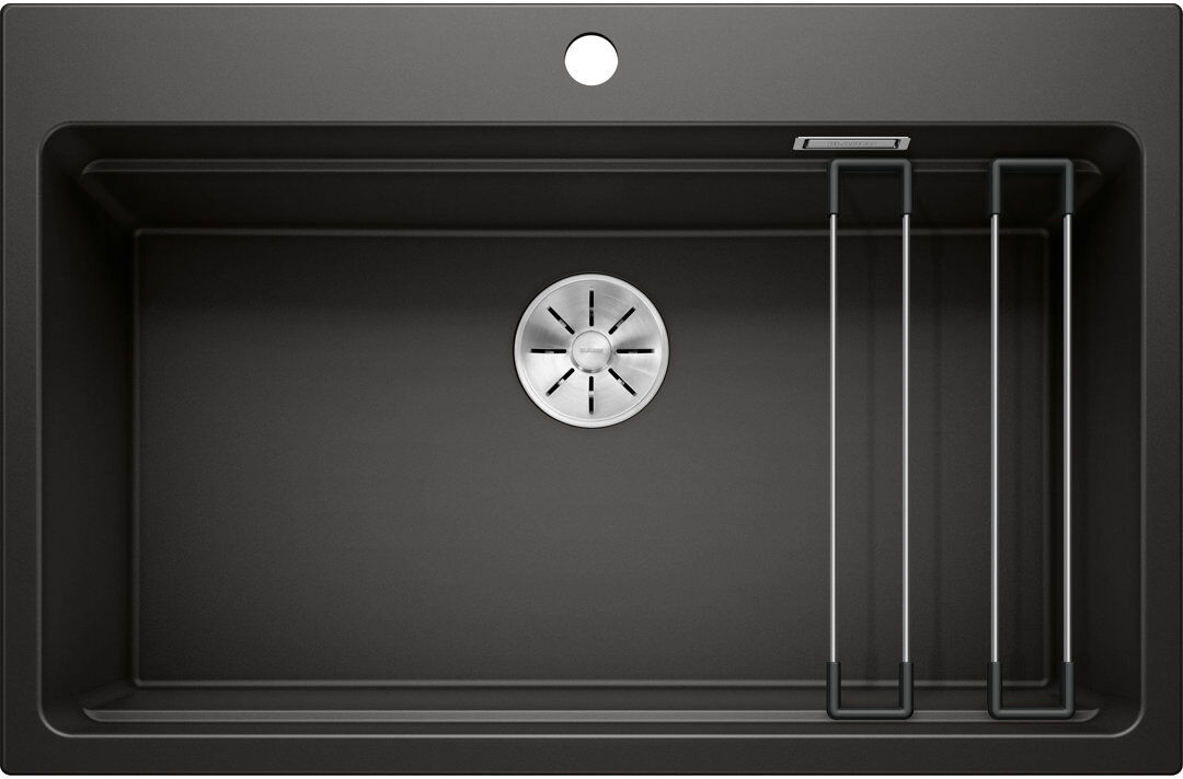 Blanco Etagon Single Bowl Inset Kitchen Sink Black 78mm L