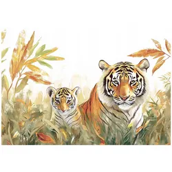FOTOTAPETE Kinderzimmer Tiere Tiger 400x280