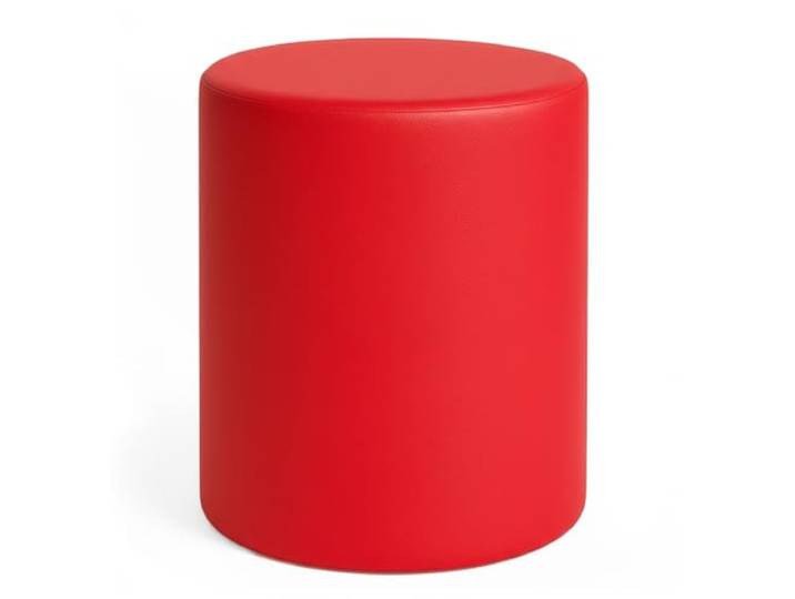 Kaikoon Sitzhocker rund aus Kunstleder Rot Ø39 × 45 cm – Hocker für Event, Messe & Gastronomie