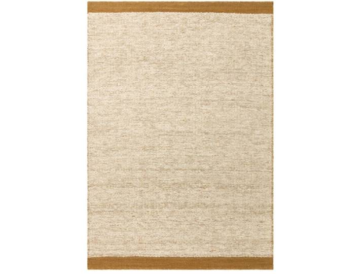 Tapis de salon moderne pure laine jaune 200x290 cm