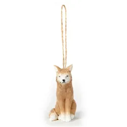 Deko-Hänger Fuchs 6,5 cm Polyresin Braun Hellbraun
