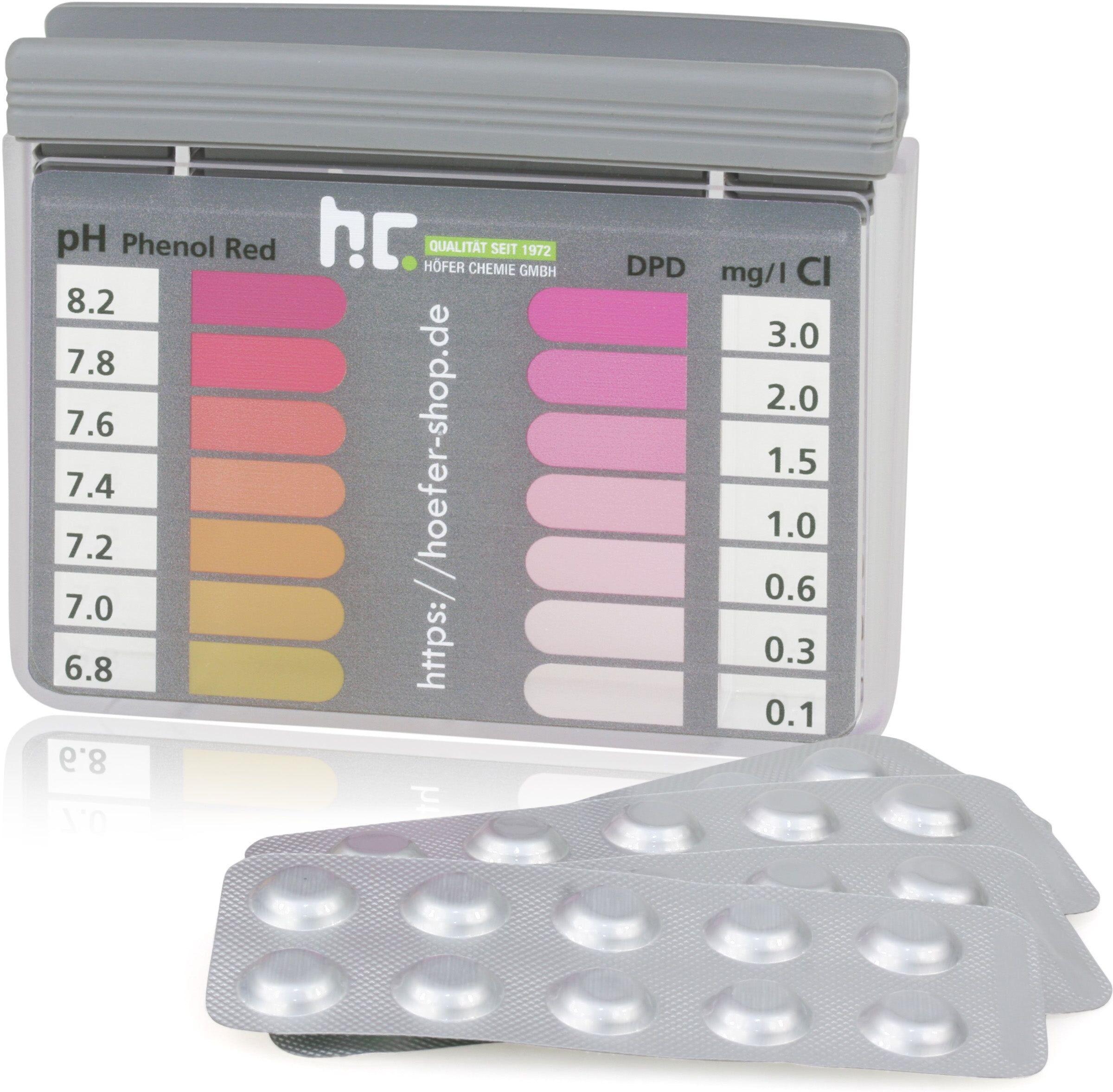 Höfer Chemie GmbH Kit d'analyse DPD1 et PH