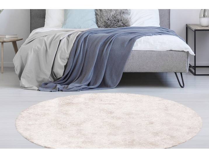 Hochflor-Teppich CALO-DELUXE Masada 900 Gr. 10, rosa, H:40mm Ø:160cm, Kunstfaser, Teppiche, Hochflor-Teppich, Wohnzimmer