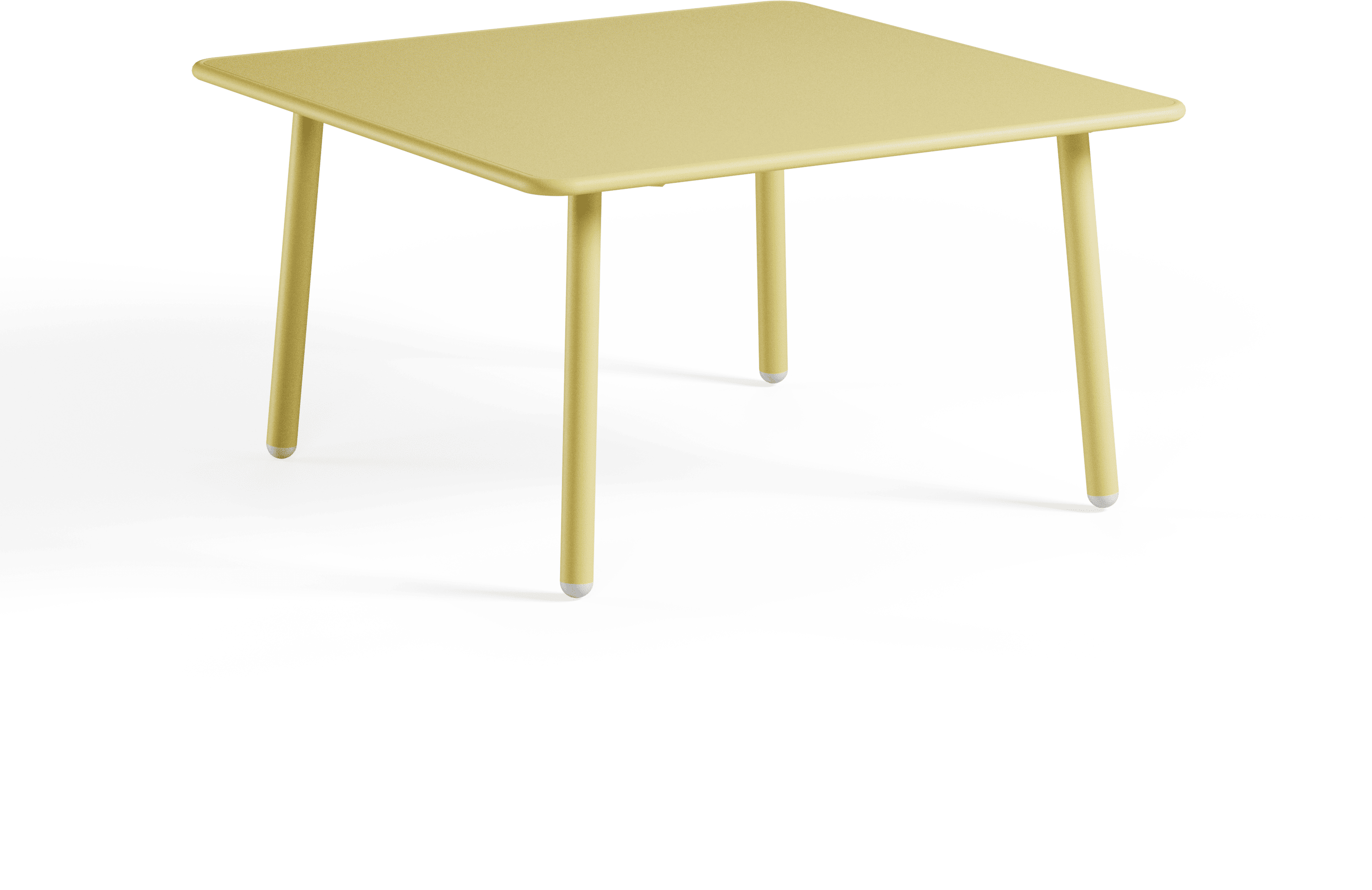 Emu Darwin 526 niedriger Tisch 70x70 (vanillegelb (83, VANILLA YELLOW)) vanillegelb (83, VANILLA YELLOW)