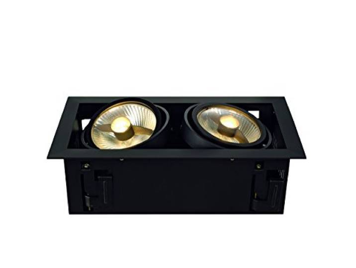 SLV spot plafond Build-in Kadux 2 Es111 Downlight; 1 x GU10/230 V/noir 115550