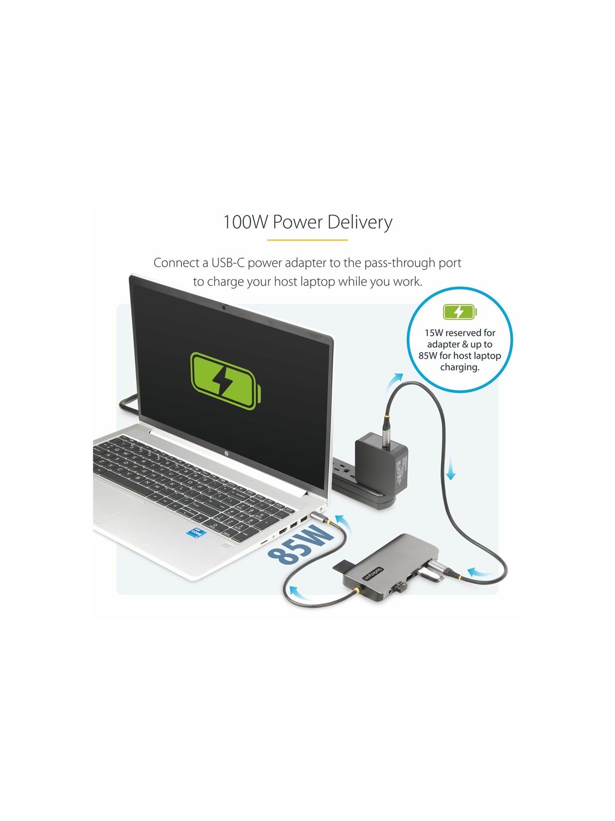 StarTech.com USB-C Triple-Monitor Multiport Adapter - Triple 4K - 100W