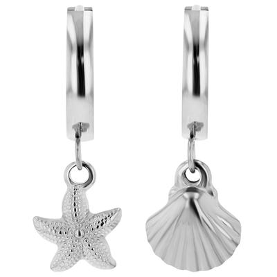 Kettenanhänger ADELIA´S "Anhänger – Stern Anhänger aus Edelstahl", silber, Schmuckanhänger, Damen, Edelstahl, Kettenanhänger, Ideal als Geschenk – dezent und elegant