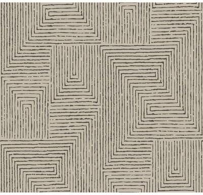 A-Street Prints Mortenson Taupe Geometric Wallpaper