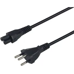 Equip Hochwertiges Netzkabel, T12 auf C5, 5,0m