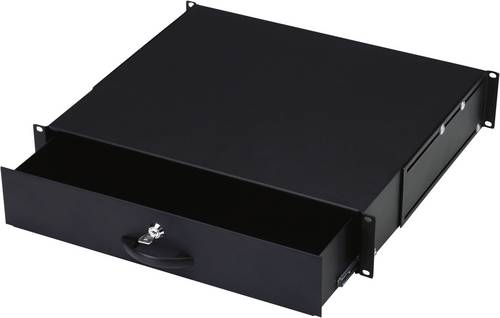 Digitus DN-19 KEY-2U-SW 19 Zoll Einschub 2 HE Ausziehbar, Geschlossen Schwarz