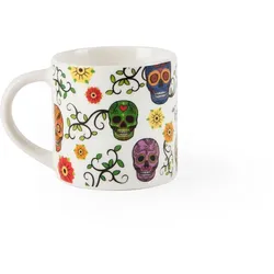 Excelsa Set Von 4 Espressotasse 10 Cl Calavera Porzellan Bunt