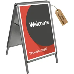 Dönges, Informationsschild, Kundenstopper A-Schild aus Metall