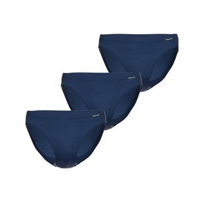 Jazz-Pants Slips AMMANN "3er Pack Jazz Pants Day Classic / Jeans Feinripp", Herren, Gr. 7, blau (dunkelblau), Obermaterial: 75% Baumwolle CO. 25% Polyester PES., Unterhosen