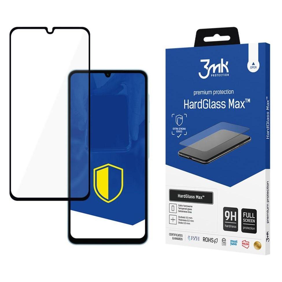 3MK tvrzené sklo HardGlass Max Black pro Samsung Galaxy A06 (1 Stk., Samsung Galaxy A06) (5903108756082)
