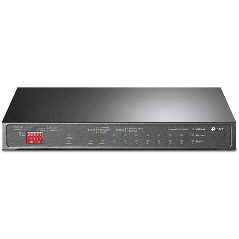 TP-Link TL-SG1210MP V2 - Switch - 10 Anschlüsse - unmanaged