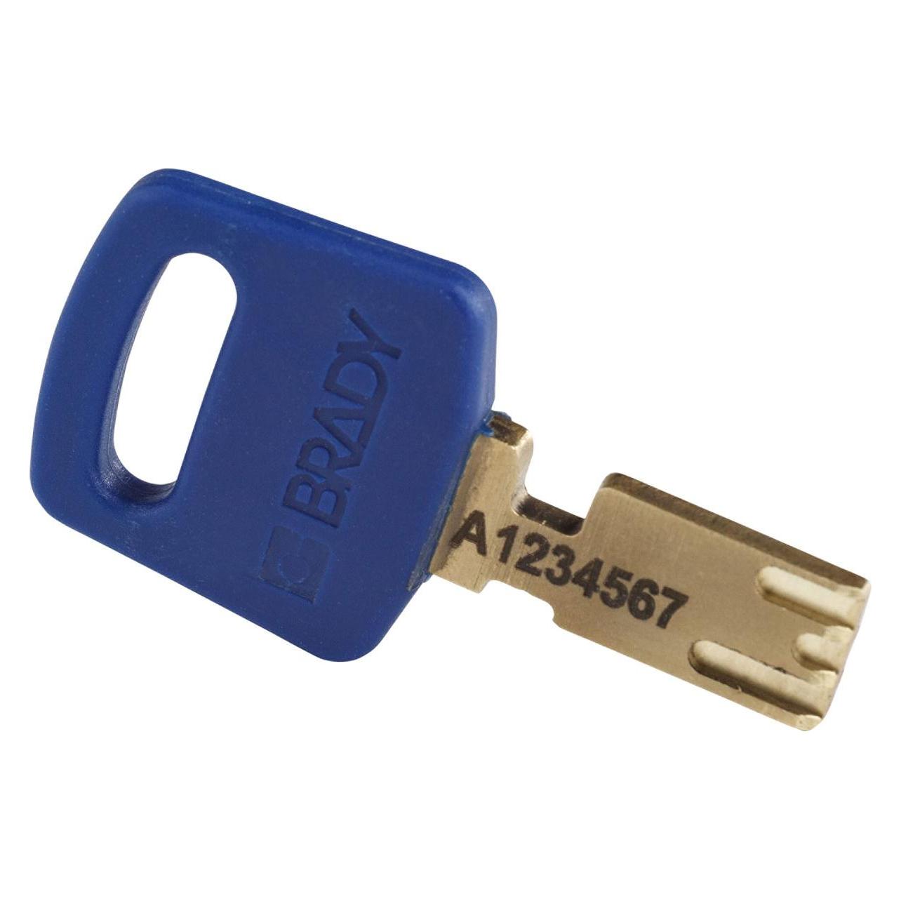 Brady SafeKey Aluminum Lockout-Vorhängeschlösser (ALU-BLU-38ST-KD)