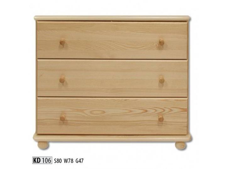 JVmoebel Kommode Echtholz Sideboard in Natur mit großzügigem Stauraum (1 St), Made in Europa