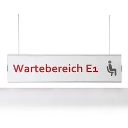 FRANKFURT Deckenhänger Fluchtweg, 15,5 x 29,7 cm