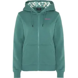 CHIEMSEE Sweatjacke mit kontrastfarbenem Kapuzen-Innenfutter, Größe XL in Blau 184718