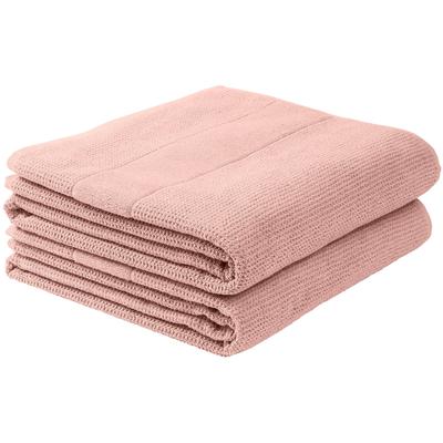Duschtücher SCHIESSER "Turin aus 100% Baumwolle in dezenter Reiskornoptik", rosa (hellrosa), B:70cm L:140cm, Frottier, Frottier, Handtücher, OEKO-TEX MADE IN GREEN