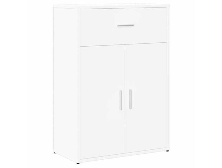 NOUVEAU Placard de rangement - Buffet de Cuisine - Armoire Bas vitrine - blanc - 60x30x84cm - Bois d'ingénierie 43860