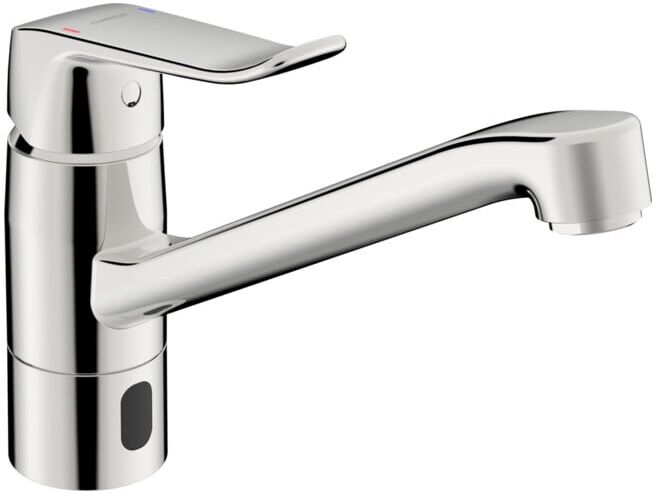 Hansa HANSACARE Robinet de cuisine infrarouge Hybrid/Bluetooth, réseau, bec 214 mm, chromé (46132009)