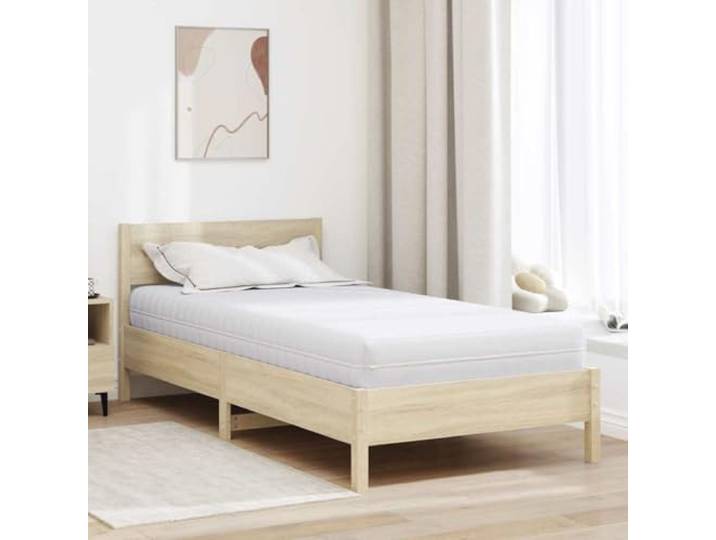KTHLBRH Weiße Taschenfederkernmatratze 100 x 200 cm mit Kokosnuss-Schicht Kokosnuss-Schicht, Schaumstoff-Komfort, Taschenfedern, pflegeleichte Oberfläche, minimalistische Optik, 100 x 200 cm