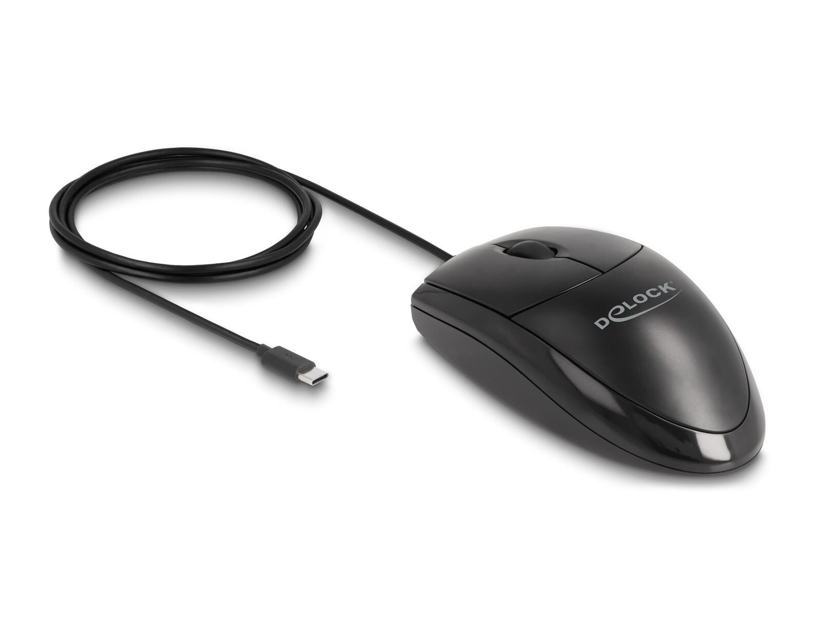 DeLock Optische USB Type-C™ Desktop Maus – Lautlos 12114