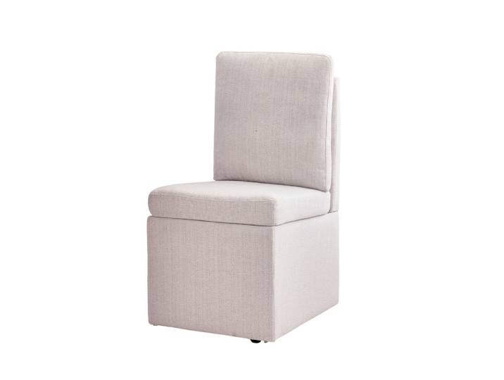 ComfortXL Esszimmerstuhl De-36249 mit Stauraum und 360°-Drehung Graubeige, Holz, 65x92x49 cm, Esszimmer, Stühle