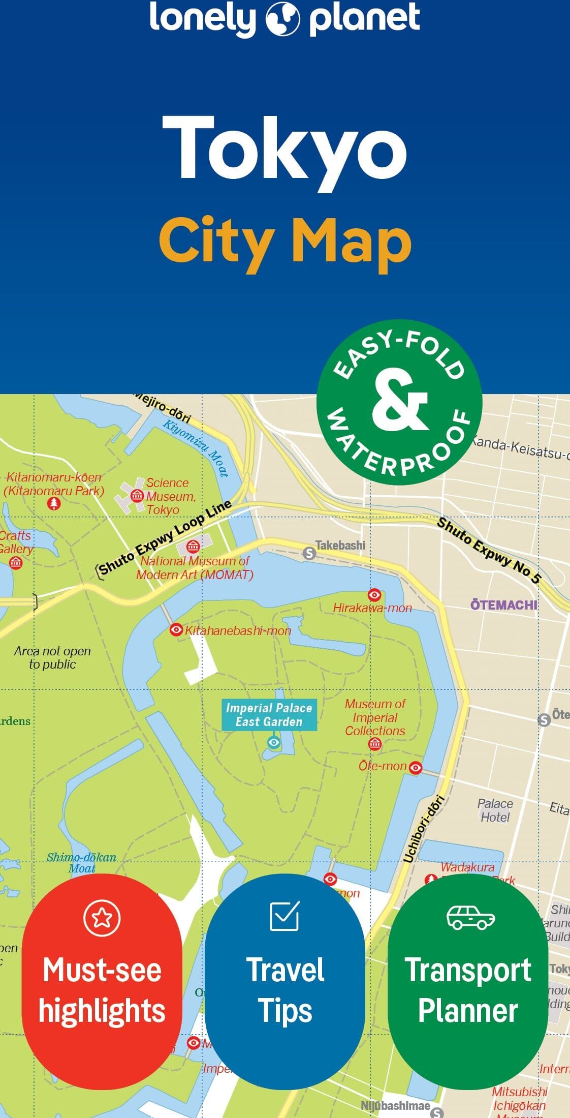 Lonely Planet EN Plan de ville (en anglais) - Tokyo   Lonely Planet