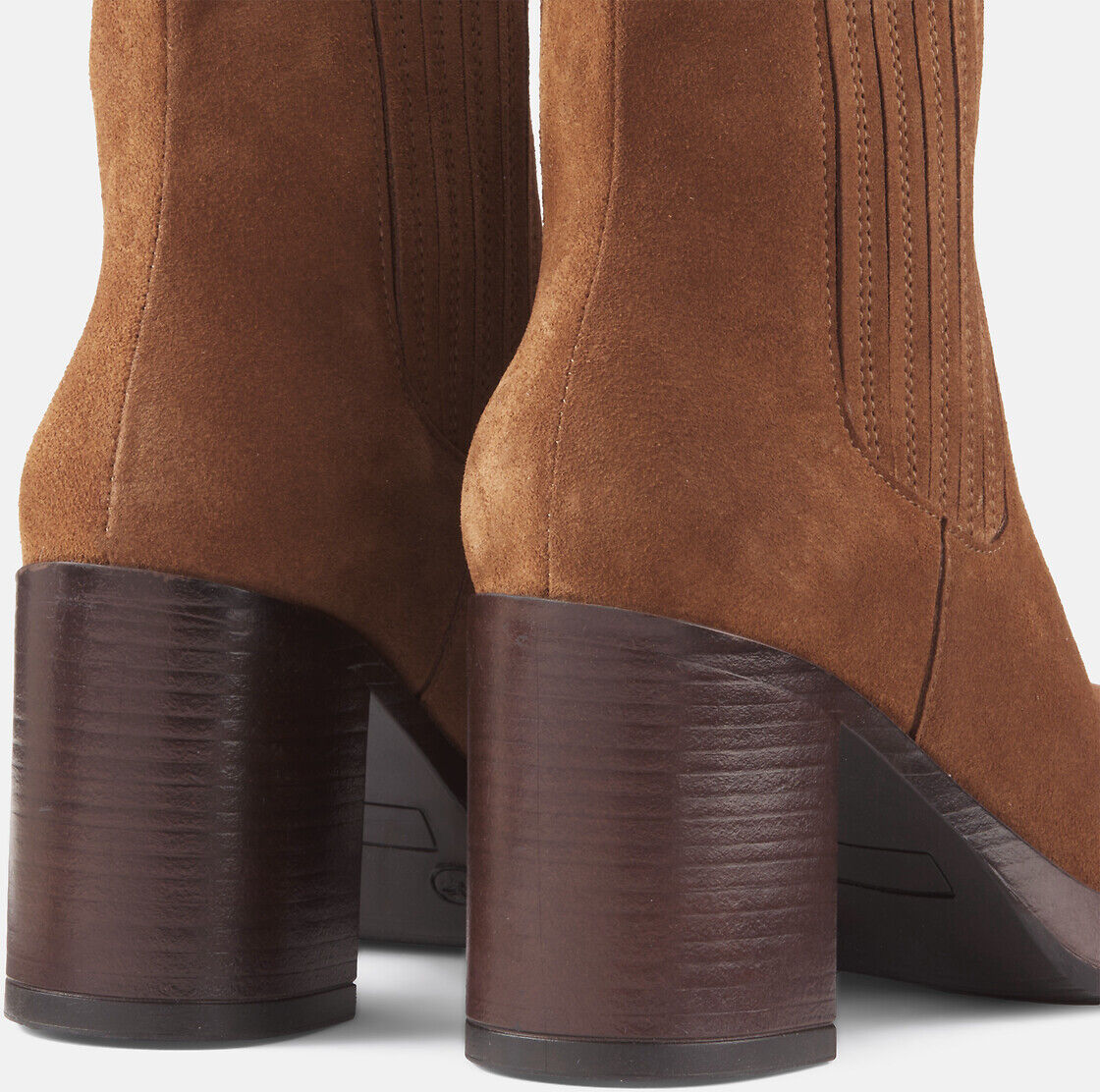 LA REDOUTE COLLECTIONS Boots en cuir suédé à talon haut