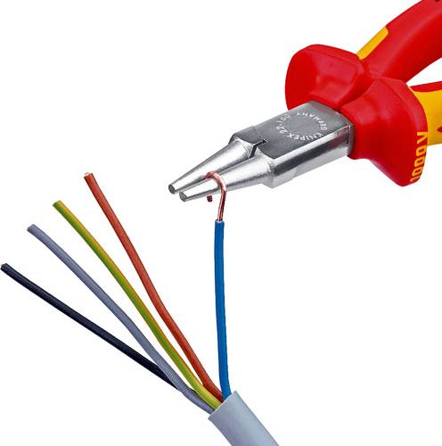 Knipex 22 06 160 VDE Rundzange Gerade Chrom-Vanadium Elektrostahl 160mm