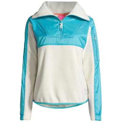 Sweatshirt SALZHAUT "Sweatshirt KRÖJKE", Damen, Gr. L, beige (beige aqua), Obermaterial: 100% Polyester PES., Sweatshirts Sweatshirt